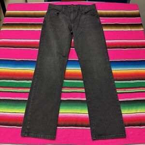 Mott & Bow Jeans Men 34x32‎ Black Straight Leg Relaxed Denim Stretch Casual
